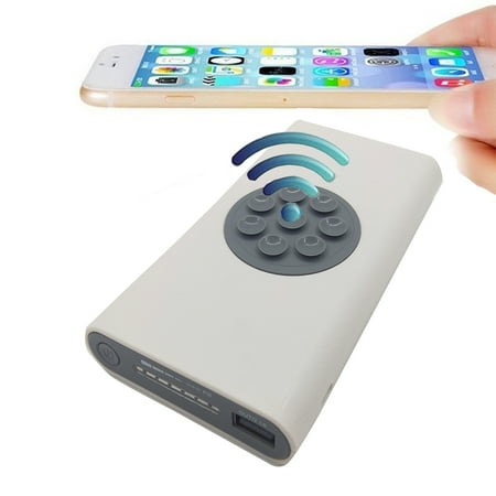 Zunammy Portable Power Bank with Wireless Charging Pad - White