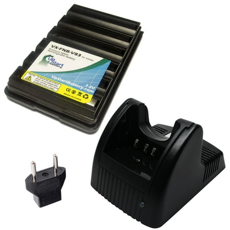

Yaesu FT-270E Battery and Charger with EU Adapter - Replacement for Yaesu FNB-83 Two-Way Radio Batteries and Chargers (1600mAh 7.2V NI-MH)