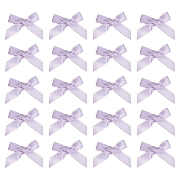 Uxcell 20 piezas Mini Lazos para el Cabello, 2" Lindos Clips de Lazo de Satén, Pequeñas Horquillas de Cinta, Tiny Bowknot Horquilla para Mujeres y Adolescentes, Accesorios para Peinados, Morado