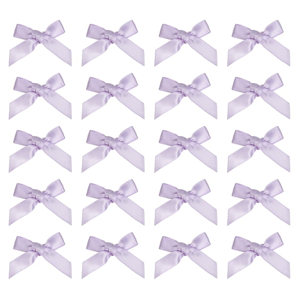 Uxcell 20 piezas Mini Lazos para el Cabello, 2" Lindos Clips de Lazo de Satén, Pequeñas Horquillas de Cinta, Tiny Bowknot Horquilla para Mujeres y Adolescentes, Accesorios para Peinados, Morado