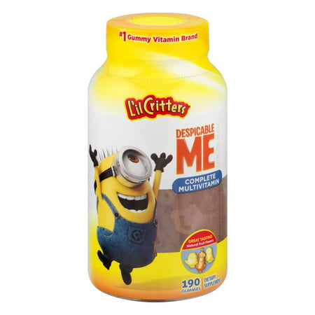 L'il Critters Despicable Me Minions Complete Multivitamin Gummies, Fruit, 190 (Best All In One Multivitamin)