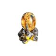thumbnail image 1 of Yellow Resin Transparent Lava Dragon Egg Sculpture Decor, 1 of 4