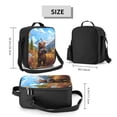 thumbnail image 2 of Disketp Snowy Mountain Photography Bear Bolsa Térmica Estampada para Almuerzo, Lonchera para Hombres y Mujeres Adultos, 2 of 7