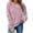 Pink, variant on Womens Casual Crew Neck Sweatshirt Christmas Loose Fit Soft Long Sleeve Warm Pullover Tops Fall Clothes Pink M