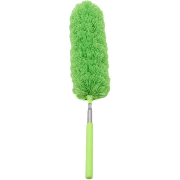NAGAD Washable Mini Electrostatic Duster, Feather Duster for Cleaning, Electrostatic Feather Duster,Green