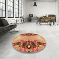thumbnail image 4 of Ahgly Company Tapis d'Intérieur Lavables en Machine Rectangle Transitionnel Jaune Orange, 2' x 4', 4 of 7