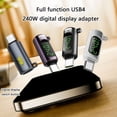 thumbnail image 2 of Highly Speed 80Gbps USB 4 Adapter with Digital Display USB Connectors for Voltages and Current Monitoring with Switching, 2 of 8