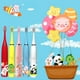 thumbnail image 2 of Cepillo de dientes eléctrico sónico para niños con dibujos animados coloridos, resistente al agua IPX7, con cabezales de repuesto, cepillo de limpieza automático recargable, 2 of 5