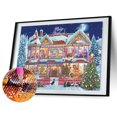 thumbnail image 2 of Pintura de diamante 5D DIY Taladro redondo completo Kit de casa de Navidad Arte Decoración del hogar Hugtrwg Para estrenar, 2 of 9