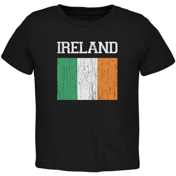 World Cup Distressed Flag Ireland Black Toddler T-Shirt