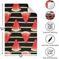 thumbnail image 3 of GZHJMY Watermelon Stripe Kitchen Towels 1 Pack Dish Cloths Reusable Cleaning Cloths Absorbent Hand Towels Tea Towels Bar Towels Fast Drying 28 x 18 in, 3 of 7