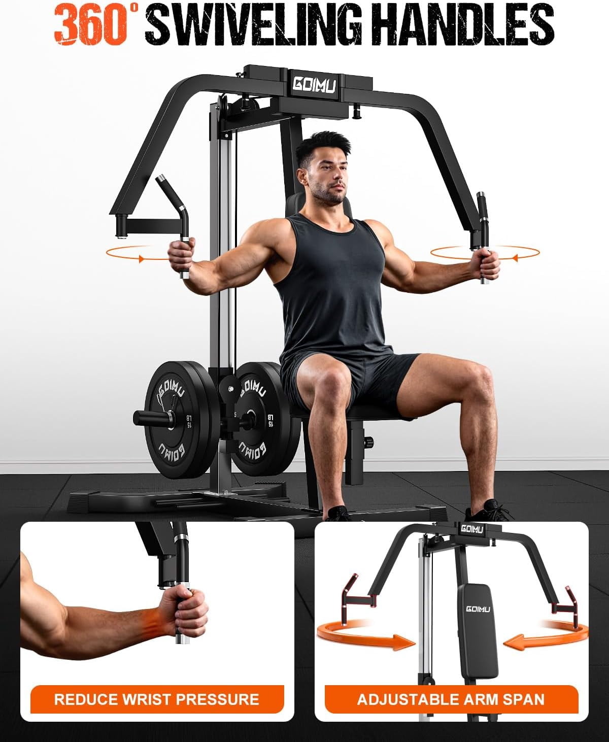 Chest Fly Machine, Reverse Delt Machine Adjustable Upper Body Specialty for Pectoral and Rear Deltoid, Chset Machine with Band Pegs for Home Gym