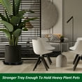 thumbnail image 6 of 20 Inch Plastic Plant Saucer Plant Tray for Pots Round Plant Dish Plant Drip Trays for Indoor Outdoor, Black 12 Pack, 6 of 7