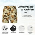 thumbnail image 3 of Balery Cute Squirrel with Green Leaves Bañador para hombre, shorts de playa de secado rápido con entrepierna y forro de compresión-X-Large, 3 of 6