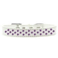 thumbnail image 3 of Dog, Puppy  Pet Fashion Collar, "Purple Crystal Rimsets Sprinkles", 3 of 8