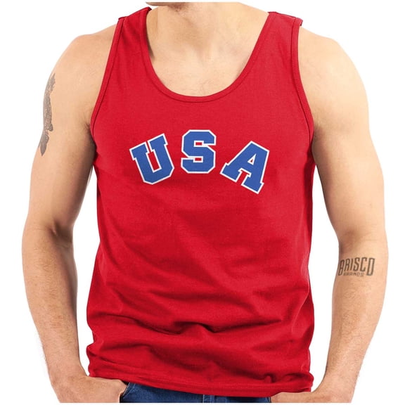 USA United States Patriotic 4th July Tank Top T Shirts Men Women Brisco Brands M