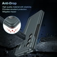 thumbnail image 6 of Dteck Case for Samsung Galaxy Z Fold 6,Shockproof Hinge Protection Case with Tempered Glass Front Screen Protector Pen Slot Invisible Stand Full Body Cover with Stylus,Greygreen, 6 of 7