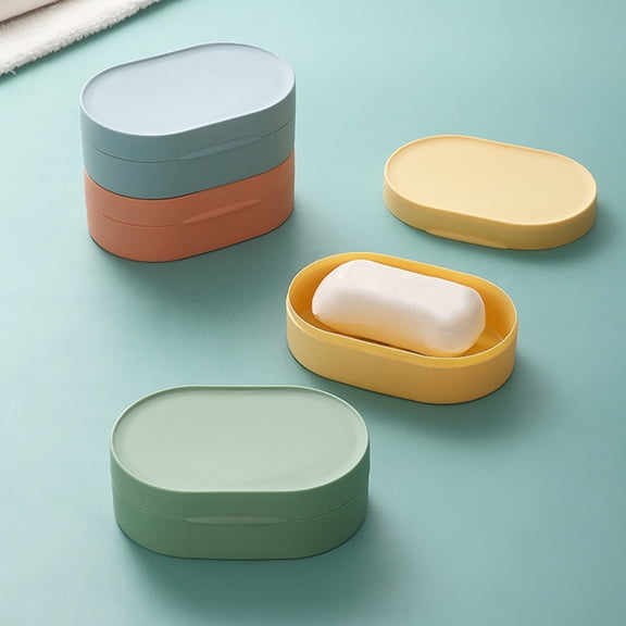 Travel Soap Box, Mini Portable Soap Box with Sealed Lid for Travel, Creative Silicones Storage Container for Soap, Durable Waterproof Soap Holder for Outdoor Camping and Personal Hygiene, by UKHCCC