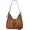 Brown, variant on Suede Shoulder Bag for Women Brown Suede Purse Fall Purse Crescent Crossbody Satchel Bag Retro Suede Handbags