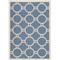 thumbnail image 2 of Safavieh Courtyard Ariel Geometric Indoor/Outdoor Area Rug, Blue/Beige, 4' x 5'7", 2 of 9