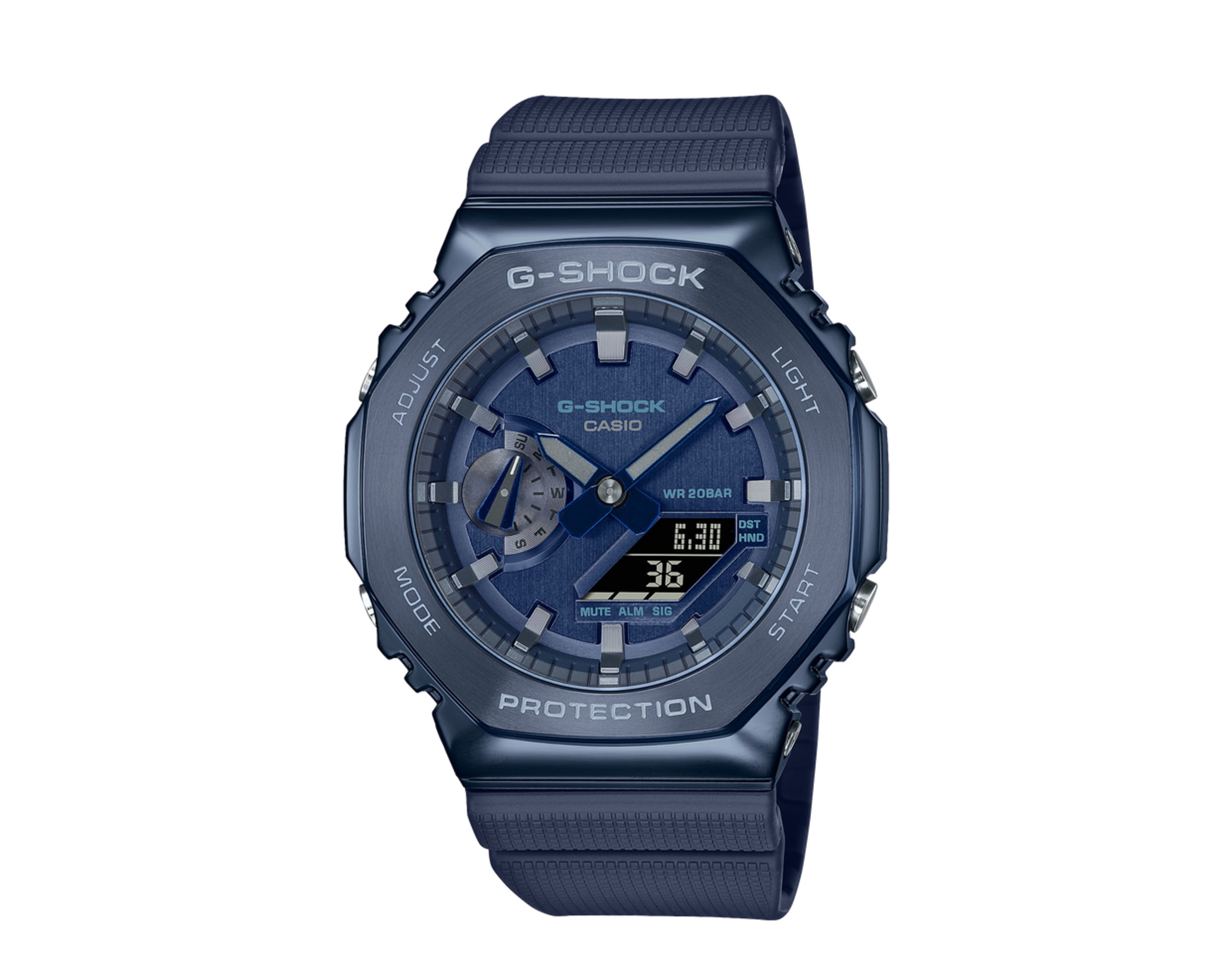 Casio G-Shock World Time Analog Digital Metal Covered GM-2100N-2A