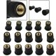 thumbnail image 3 of 5pcs M5 / M6 Motorcycle Rubber Well Nuts Accessories Fasteners Universal Motorcycle Modified Windshield Brass Rubber Nut, 3 of 5