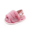 thumbnail image 4 of SYNPOS Infant Girls Plush First Walker House Shoes Toddler Princess Baby Soft Slippers, 4 of 6