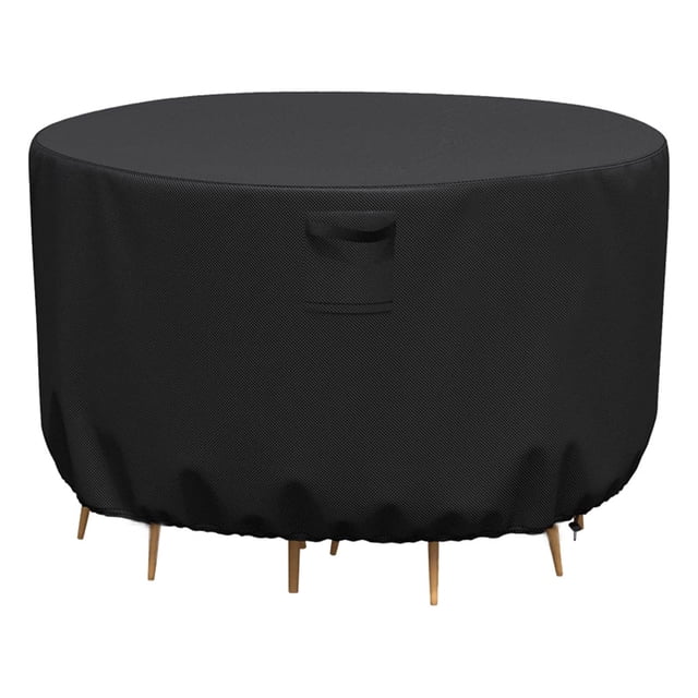 KALINCO Housses pour Meubles de Patio, Housse de Table de Patio Imperméable, Housse de Mobilier d'Extérieur 600D Robuste, Housses pour Ensemble de Canapé Sectionnel d'Extérieur (R