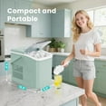 thumbnail image 3 of Nugget Ice Maker Machine, 26lbs in 24Hrs, 9 Ice Cubes in 6 Mins,Auto-Cleaning Portable Ice Maker with Basket and Scoop, Countertop Ice Maker for Home/Kitchen/Camping/RV, White, 3 of 16