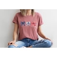 thumbnail image 4 of Moonlight Apparel 4th of July Multicolor Bow T-Shirt Women’s Patriotic Graphic Tee with Stars & Stripes Design Independence Day USA Flag Shirt, 4 of 6
