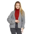 thumbnail image 1 of Sweater Para Mujer Gris Jaspe Corte Holgado Abierto Casual Comodo 330695 gris G INCÃGNITA 330695, 1 of 5