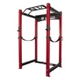 thumbnail image 1 of Signature Fitness 1,500 Lb Capacity 3 x 3 Inch Power Cage Squat Rack, Red, 1 of 8