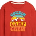 thumbnail image 3 of Instant Message - Camping - Cousin Camp Crew - Toddler & Youth Long Sleeve Graphic T-Shirt, 3 of 6