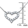 thumbnail image 3 of Sterling Silver Heart Necklace With Heart Pendant & Wedding Anniversary Gifts, 3 of 3