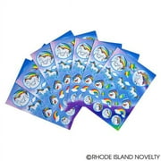 Unicorn Sticker Sheets Party Favor Supplies Pack 24 Sheets Per Order