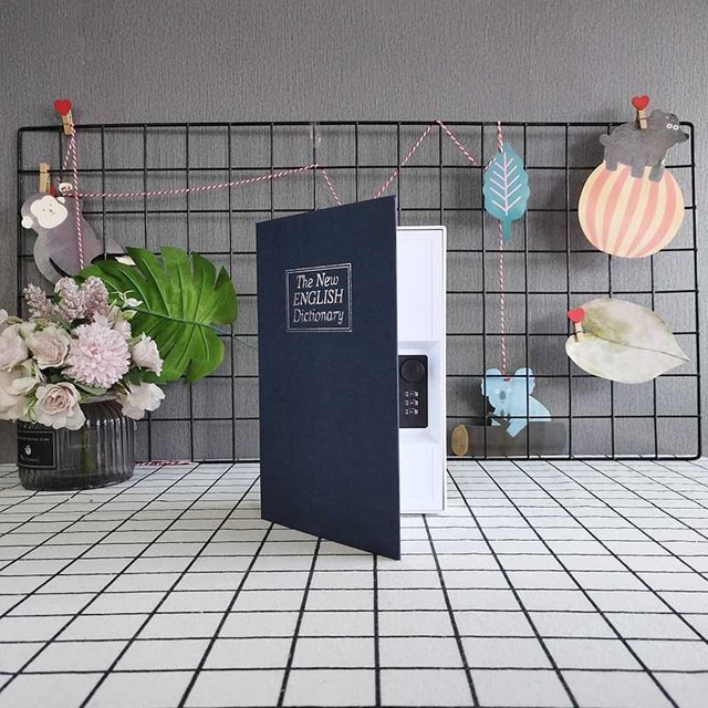 Diccionario creativo libro seguro alcancía de plástico contraseña segura diccionario inglés caja de contraseña alcancía