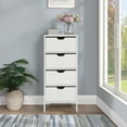 thumbnail image 4 of Freeport 4-Drawer Accent Storage Cabinet in Engineered Wood White, 4 of 9