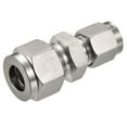 thumbnail image 1 of Acoplamiento recto de tubo de compresión Uxcell de acero inoxidable de doble férula 6mm x 10mm, 1 of 5