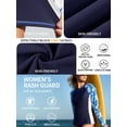 thumbnail image 3 of Charmo Womens Long Sleeve Rash Guards Sun Protection UPF 50+ Swimsuit Tops Hiking Runing Swim Shirts, 3 of 9