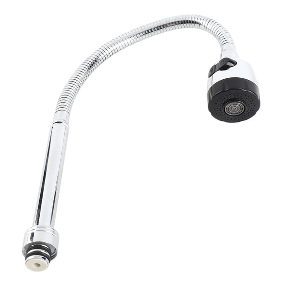 Suodoka 304 Stainless Steel Swivel Spout Kitchen Sink Faucet, Single Handle Connection, Flexible Gooseneck Pipe (10.63 inches / 27 cm), Chrome Plated
