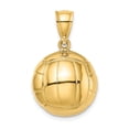 thumbnail image 4 of FB Jewels 14K Yellow Gold 3D Volleyball High Polish Pendant, 4 of 4