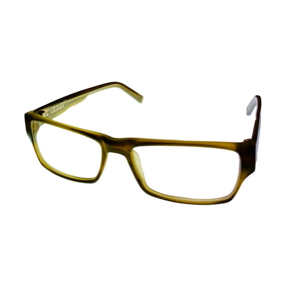 John Varvatos Mens Ophthalmic Eyeglass Rectangle Olive Plastic V332 56mm
