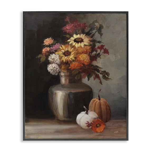 Stupell Industries French Country Autumnal Still Life Black Framed Giclee Art, 24 x 30, by Julia Purinton