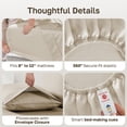 thumbnail image 5 of California Design Den, 100% Cotton, 3-Piece Twin XL Sheet Set, Buttery Yellow, 5 of 8