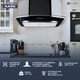 thumbnail image 5 of FLINE | Campana de cocina 60 cm | Negro Matte | DE PARED | Cristal Curvo | Controles de boton |extractora | 3 velocidades | Aalborg 60, 5 of 6