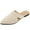 Beige, variant on Women's Comfortable Fashion Elastic Ankle Straps Flats Shoes Office Flats Shoes Pointed Toe