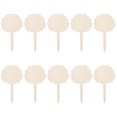 thumbnail image 1 of RXIRUCGD Wooden Sign Creative Gardening Plant Label Can Write Insert Ground 10PCS, 1 of 8