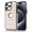 Apricot, variant on Business Case for iPhone 15 Pro Max, Premium Vegan PU Leather Luxury Elegant Slim Fit Shell, Logo Hollow View Shockproof Non-Slip Protective Cover for iPhone 15 Pro Max - Purple