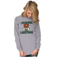 thumbnail image 3 of Crushing Christmas Nutcracker Pun Plus Size Long Sleeve Graphic Tee Shirt Brisco Brands 2X, 3 of 5