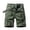 Olive Green, variant on WREESH Men's Cargo Shorts Plus Size Cargo Shorts Multi-Pockets Relaxed Summer Beach Short Pants Outdoor Workout Shorts Olive Green
